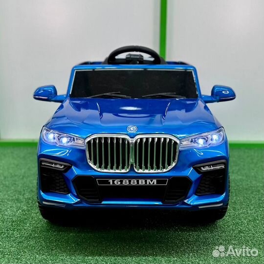 Электромобиль Bmw новый синий с пультом