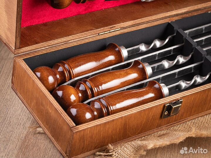 Комплект шампуров Пикник подарочный набор