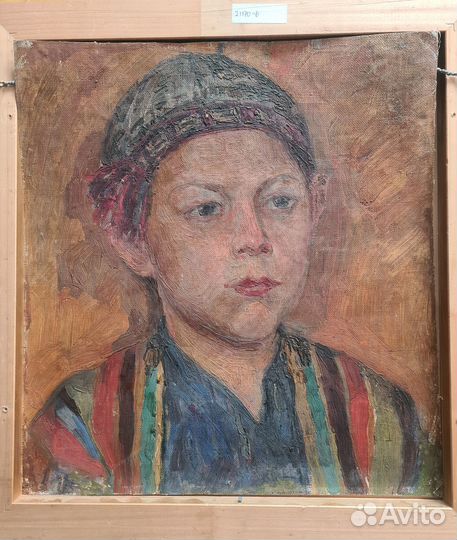 Глебов фп Портрет мальчика холст масло 35х39