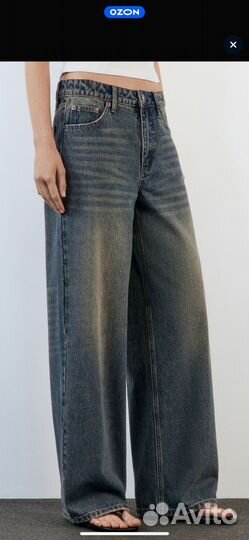 Джинсы багги y2k новые xs