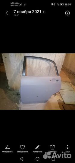 Дверь левая задняя зузуки лиана седан