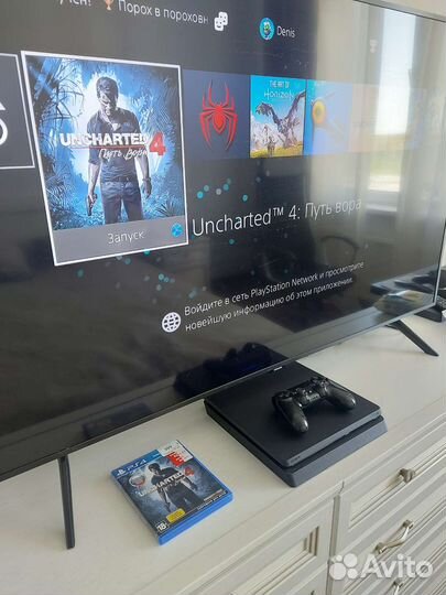 Игровая приставка ps4 slim 500gb