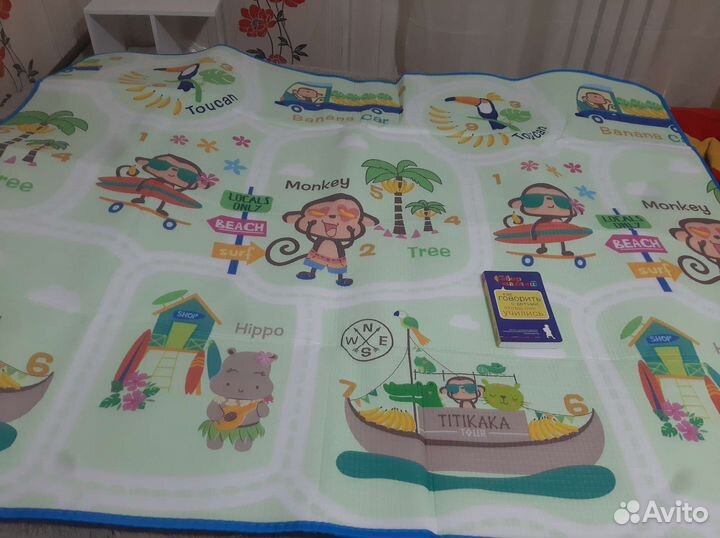 Детский коврик влагостойкий, новый