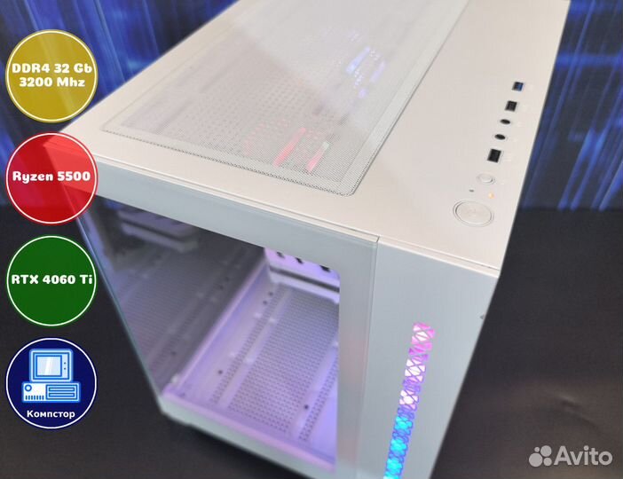 Сборки пк AMD5500-RTX4060Ti-32DDR4-LAZ47903685-A520