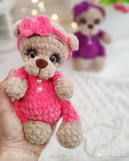 Мишка вязаный. ручная работа