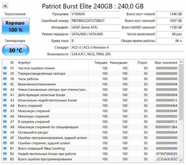 Patriot 240 Gb