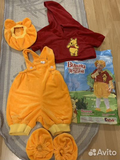 Комтюм новый год Винни пух батик