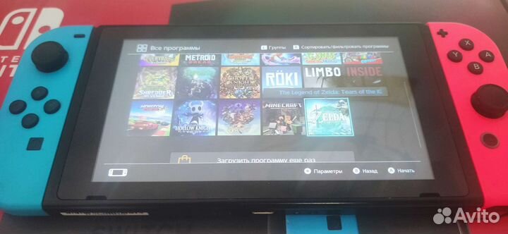 Nintendo switch v2 чип + игры