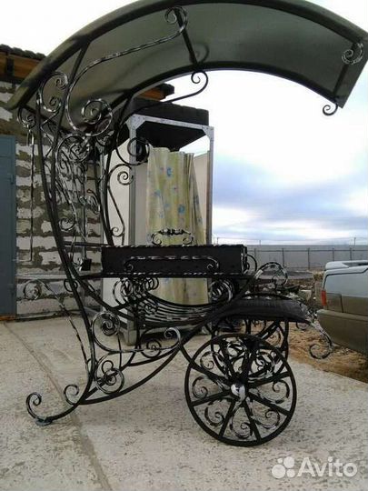 Кованые мангалы с крышей