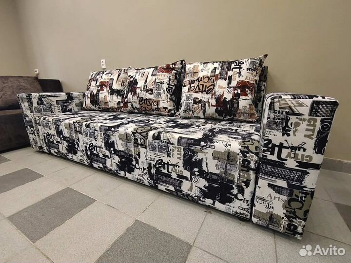 Диван Евро книжка с подлокотниками