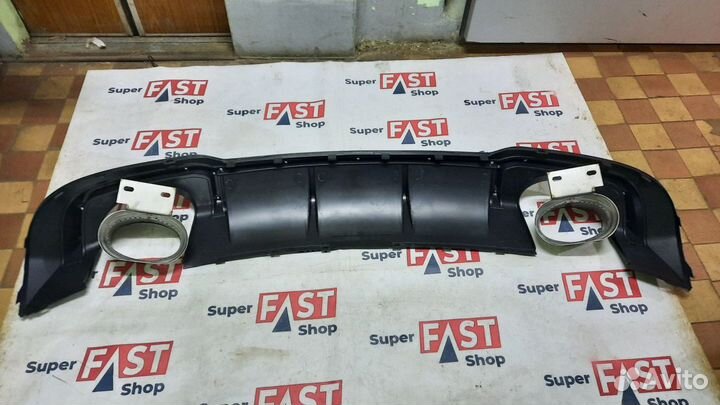 Диффузор на задний бампер audi a3 rs3 8v рест