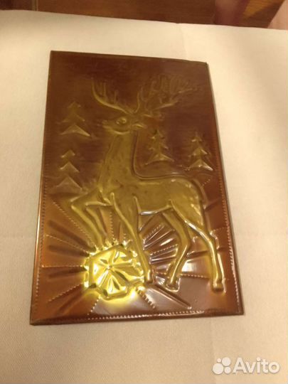 Панно чеканка Серебряное копытце