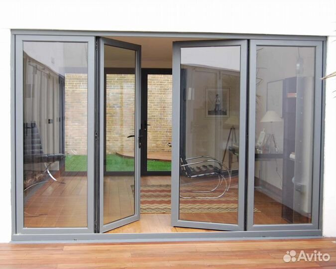 Алюминиевые двери 1650*2150