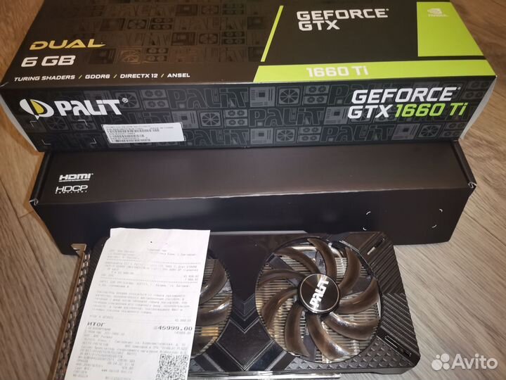 Видеокарта Palit 1660ti