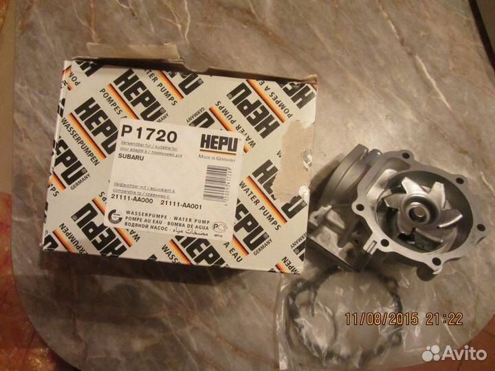 Водяной насос (помпа) субару Форестер3. Артикул 21