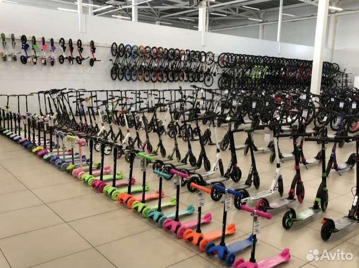 Самокаты городские, трюковые, детские трёхколёсный