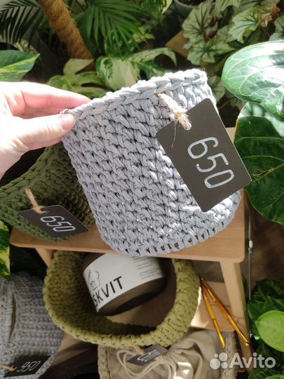 Интерьерные корзины / кашпо