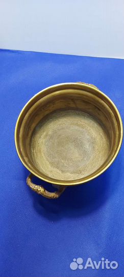 Антикварное кашпо бронза