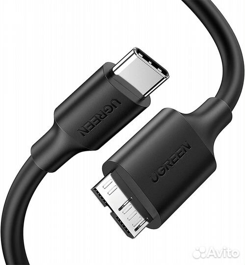 Кабель micro USB 3.0 - Type-C 3.1 3A 1,00 м. черны