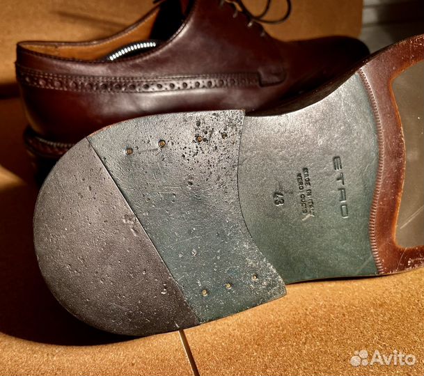 Туфли брогированные Etro, оригинал