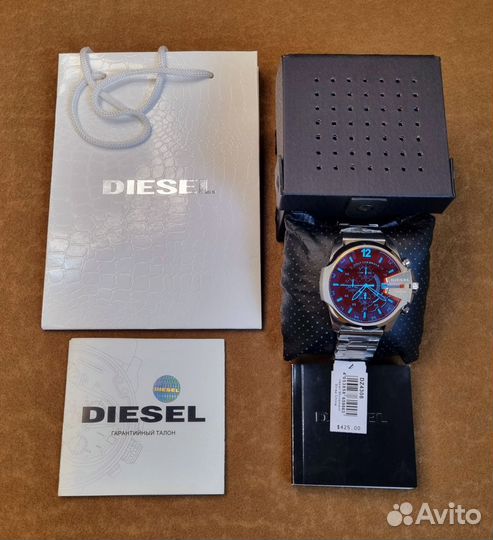 Часы Оригинальные серебристые diesel DZ4308 DZ4318