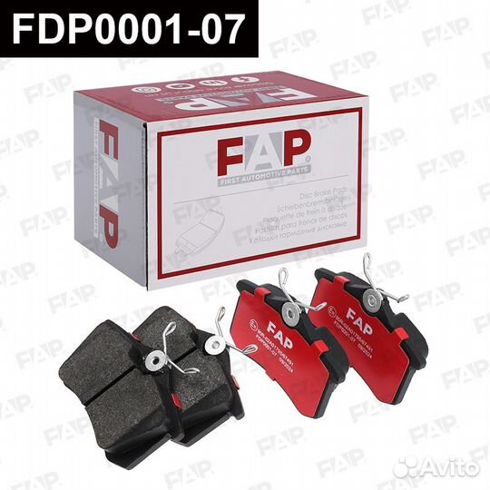 Колодки тормозные FDP0001-07 FAP Россия