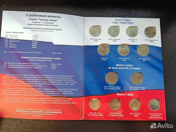 Альбом монет города-герои