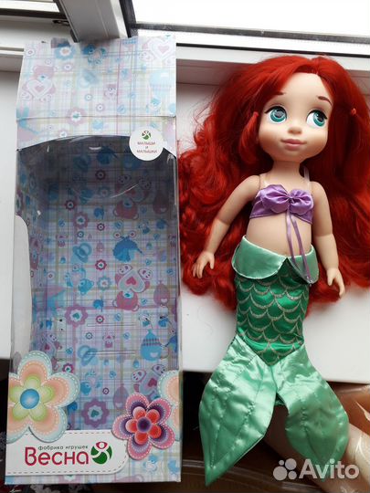 Кукла Русалочка disneyаниматорс Оригинал,последняя