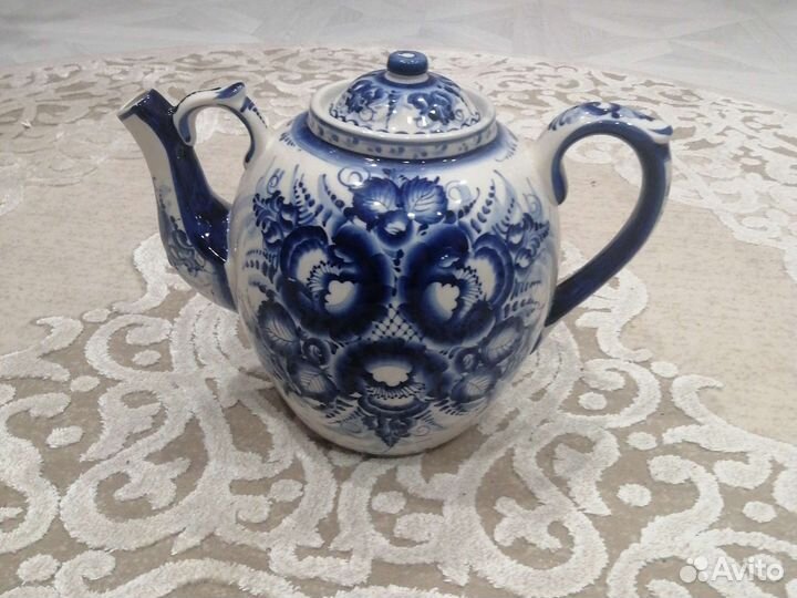 Чайник заварочный гжель