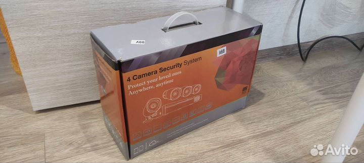 PLC комплект видеонаблюдения 4х1080p