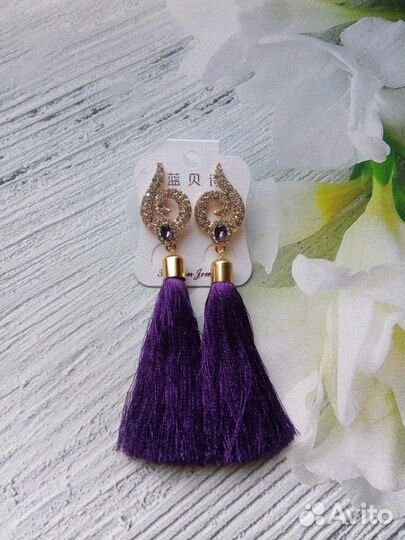 Серьги-кисти