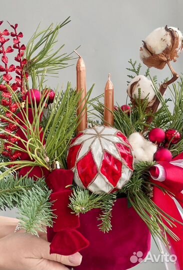 Новогодняя композиция из нобилиса