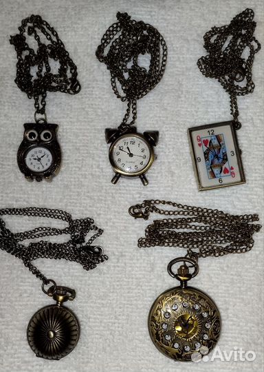 Часы кулон женские кварцевые