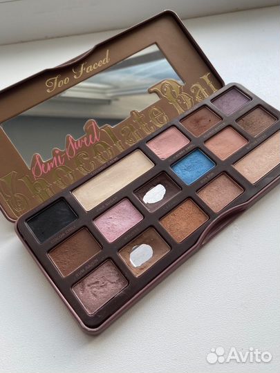 Палетка теней too faced