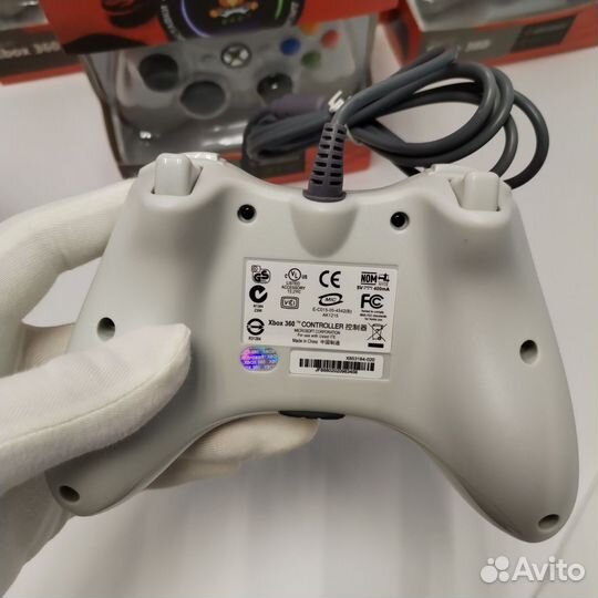Геймпад xbox 360 проводной белый новый