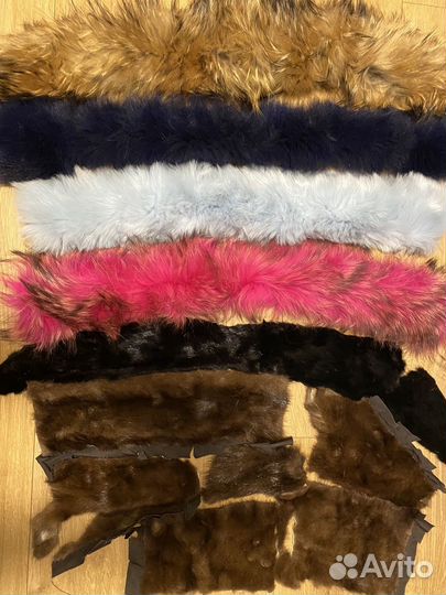 Воротники меховые бу