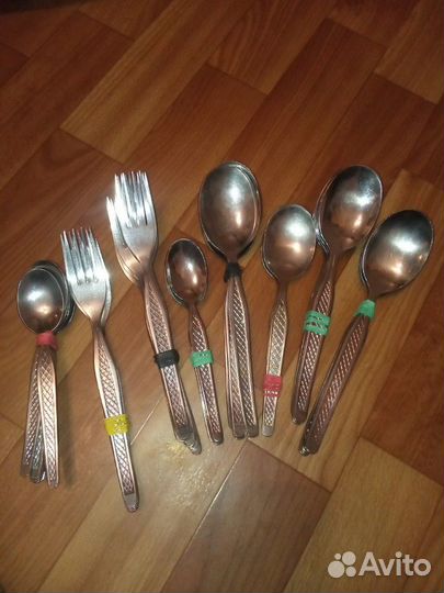 Ложки, вилки ножи времён СССР