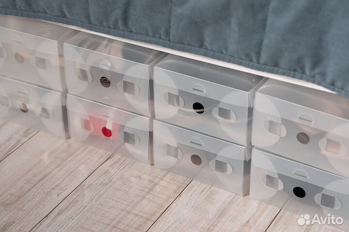 Прозрачные коробки для хранения / вещей / обуви