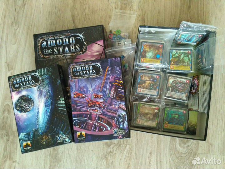 Настольная игра Among the Stars с дополнениями