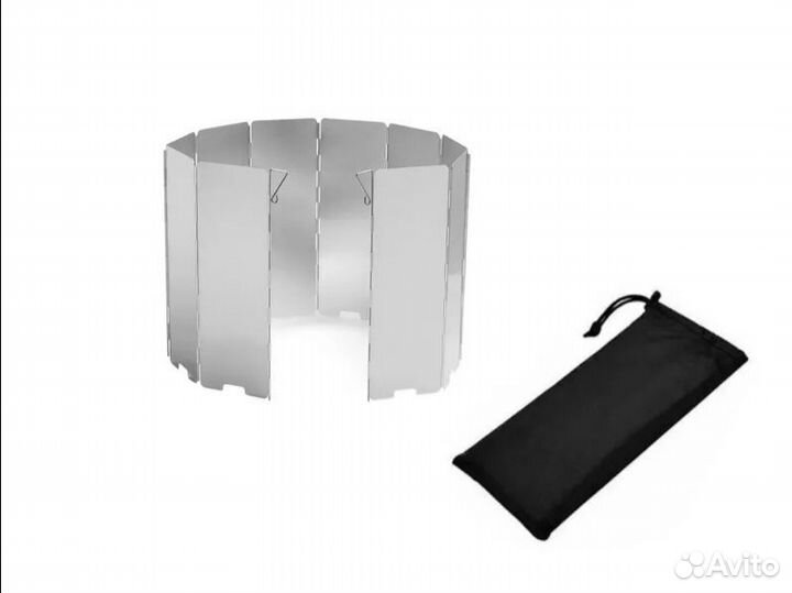 Ветро защитный экран для плиты туристический