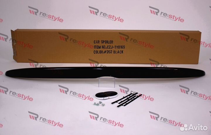 Спойлер на крышку багажника Toyota Camry 40 черный