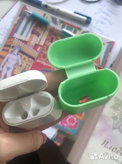 Зарядка airpods 2 с чехлом