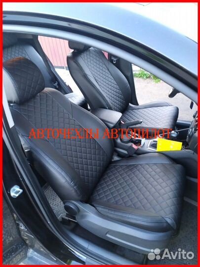 Чехлы Автопилот Hyundai Tucson 4 из экокожи чёрные