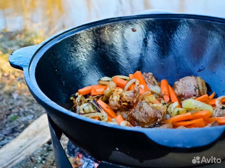 Казан чугунный узбекский 6 литров