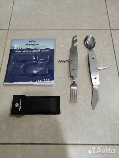 Набор для туризма - ложка вилка нож