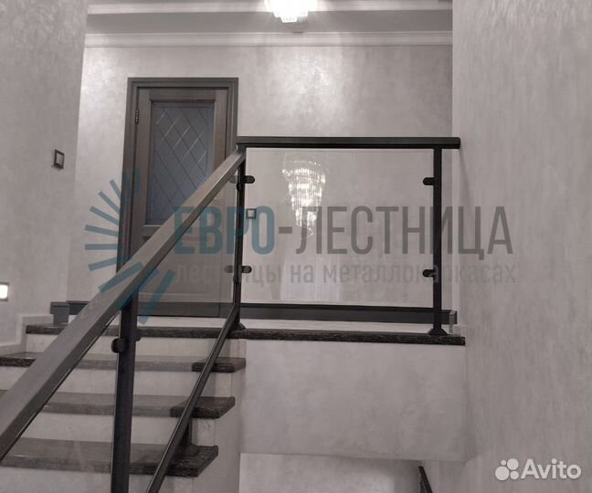 Стеклянные перила для лестниц