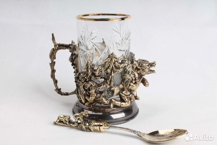 Подстаканник набор Медведь 3D