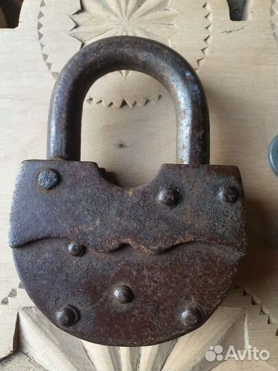 Замок навесной СССР с ключом клеймо