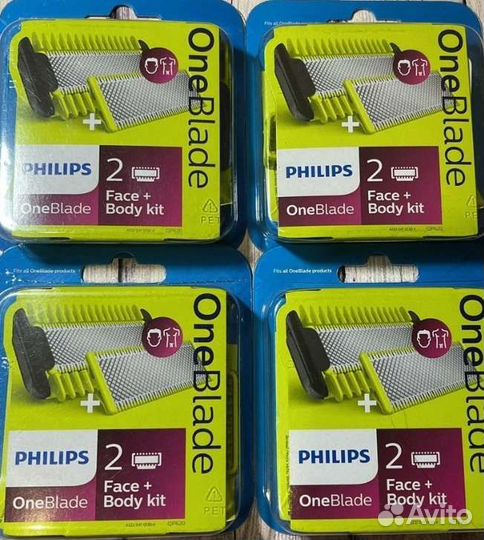 Сменное лезвие + 2 насадки Philips one blade