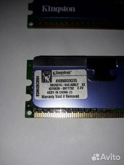 Kingston HyperX DDR2 4Гб (2Гбх2шт.)